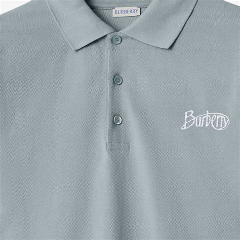 burberry soldier polo pin|Cotton Polo Shirt in Gale .